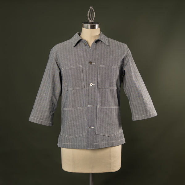 Men's Fisher Stripe Work Smock